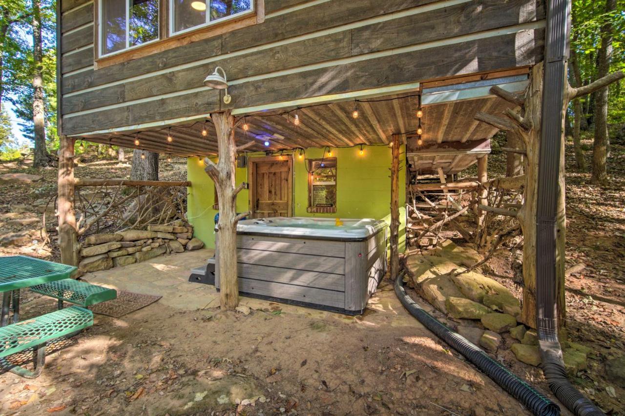 The Treehouse Cabin Creekside Home With Hot Tub! Summerville Εξωτερικό φωτογραφία